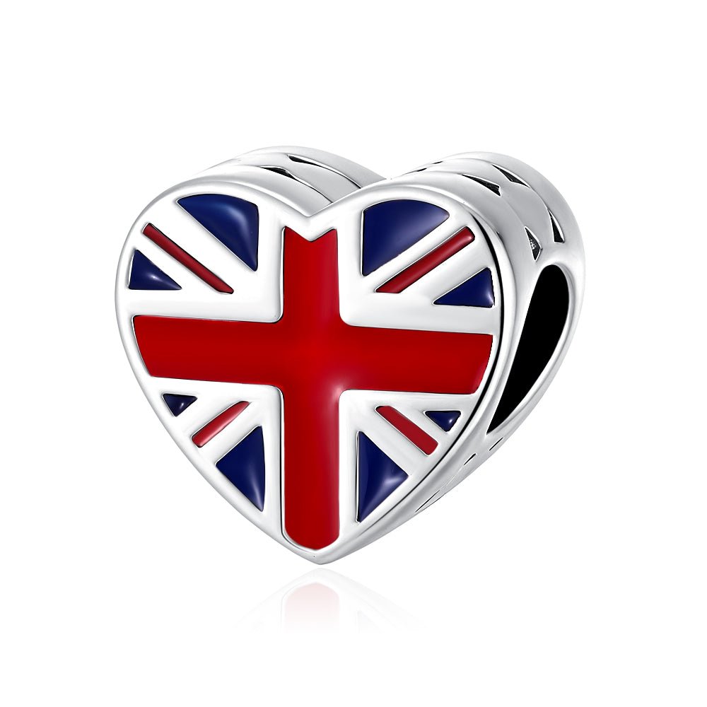 Liora Atelier United Kingdom Flag Heart Charm