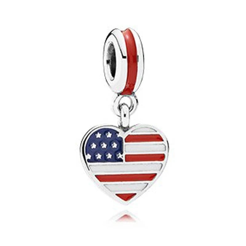 Liora Atelier US Heart Flag Dangle Charm