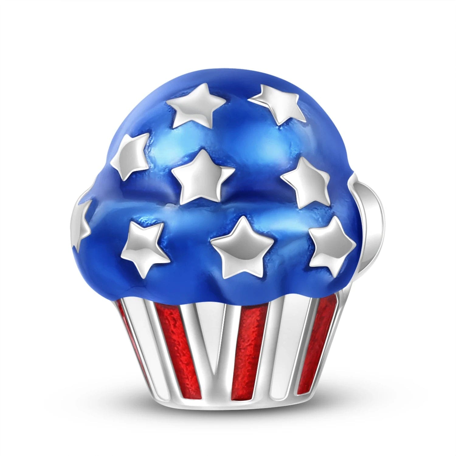 Liora Atelier USA Flag Cupcake Charm