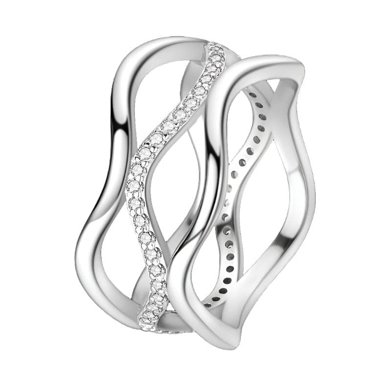 Liora Atelier Wave Shaped Silver Ring