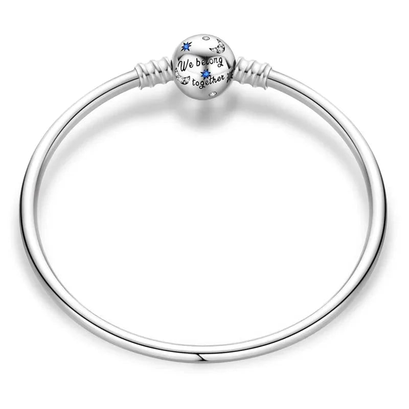 Liora Atelier We Belong Together Engraved Bangle with Star Accents