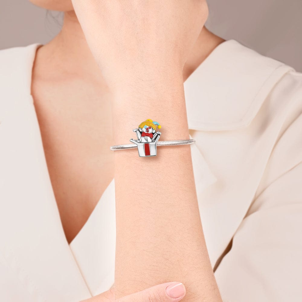 Liora Atelier Whimsical Jack - in - the - Box Charm with Colorful Accents