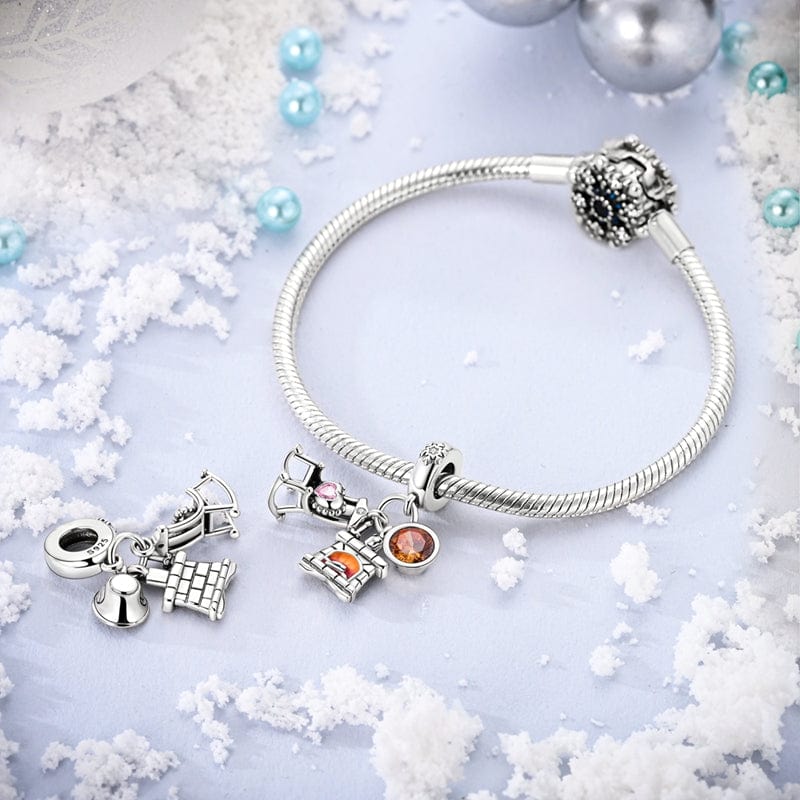 Liora Atelier Winter Hearth Charm Set Chair, Fireplace, and Warm Glow