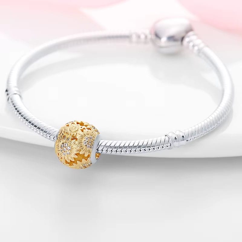 Liora Atelier Yellow Sunflower Gold Charm