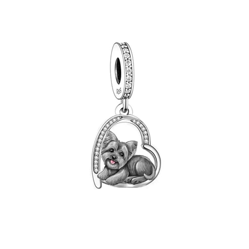 Liora Atelier Yorkie Love Heart Charm
